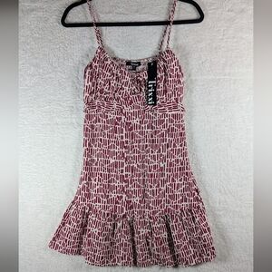 Trixxi Red and White Mini Dress